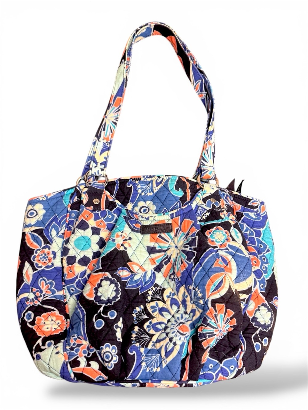 Vera Bradley Glenna Tote Lotus Flower Swirl Quilted Shoulder Bag